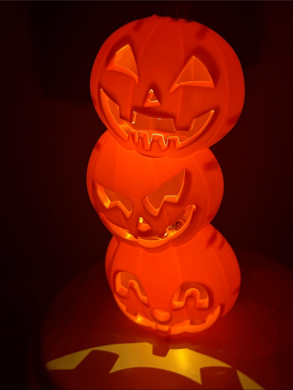 Hallmark Orange Stacked Jack-O'-Lantern LED Accent